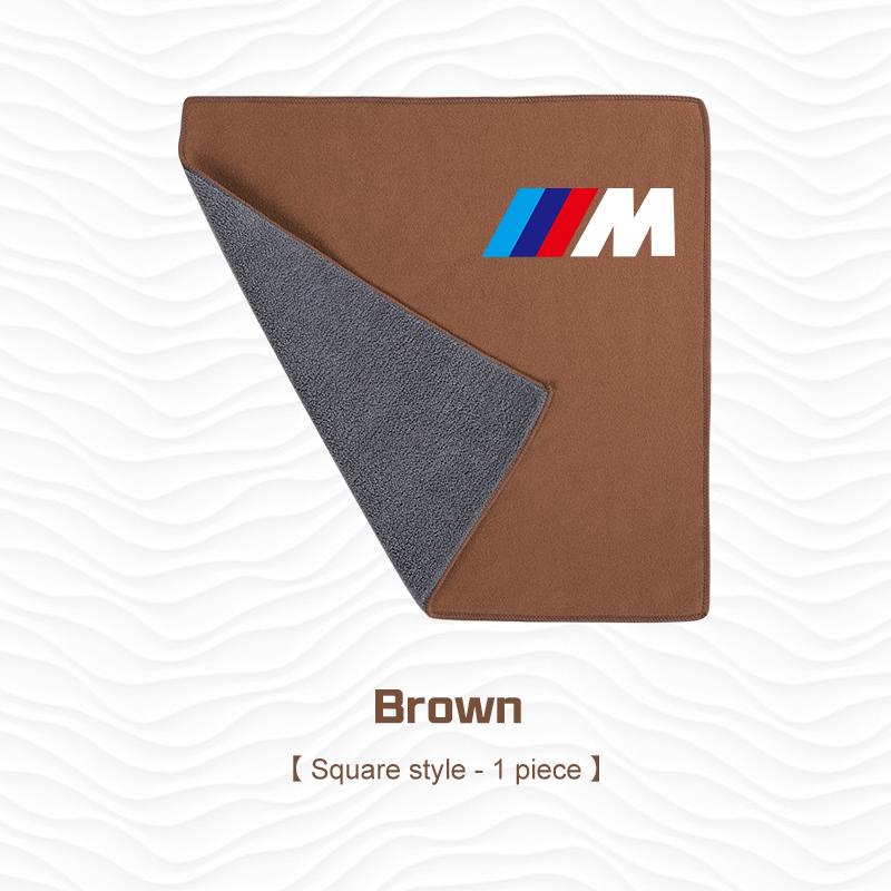 QXFA9 For BMW M M3 M5 M6 E36 E46 E91 F48 F25 F10 F20 X1X3X5 X6 X7 Suede Car Wash Towel Cleaning Rag Tools Interior Cleaning Soft Brush
