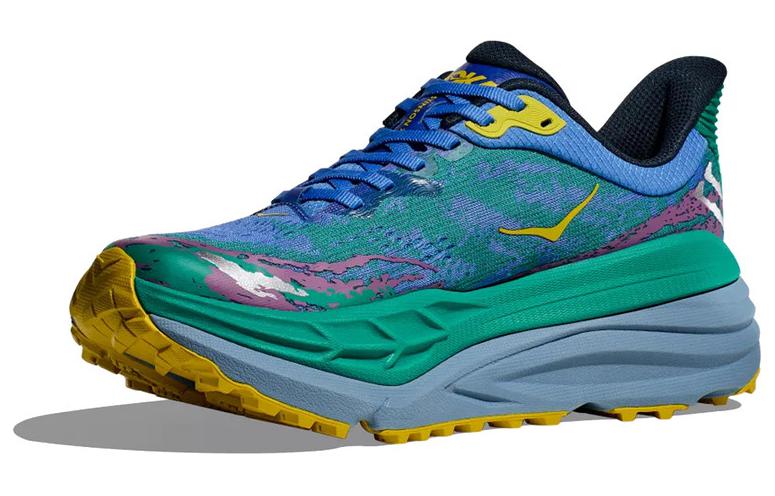 HOKA One One Stinson 7 Амортизация, Износостойкие Низкие Беговые Кроссовки Женские Сине-Зеленые 1141531-VTC