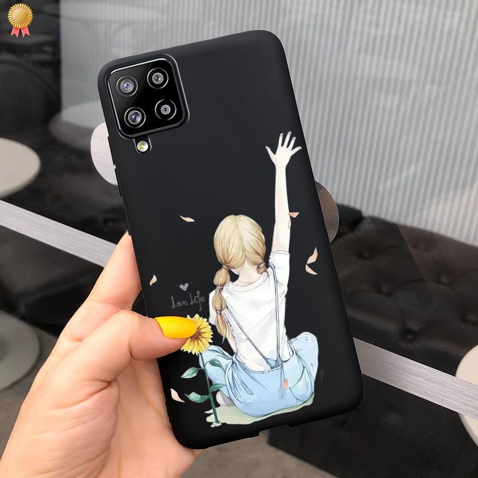 For Samsung Galaxy A12 A42 Case Cute Cartoon Soft Silicone Bumper Cover For SamsungA12 Funda Samsung A12 A42 A 12 42 Phone Case
