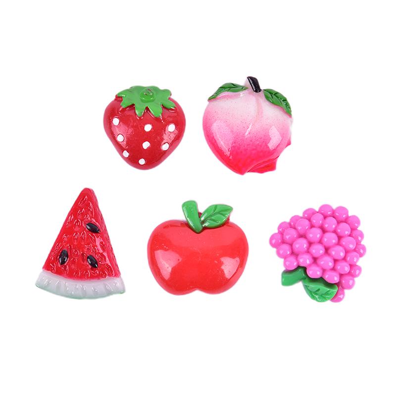 10Pcs Diy Fruits Fridge Kid Souvenir Resin Craft Refrigerator Sticker Accessorie