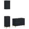 3 Piece Bathroom Cabinet System ARNHEM Black