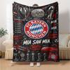 Bayern Munich Emblem Blanket Soft Warm Cozy Suitable for Office Bedding Couch Four Seasons Universal Playful Design Gift for Travel Home Birthdays