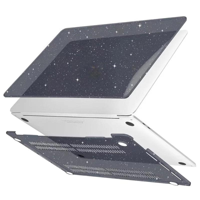 2026 Neo A3404 Glitter Crystal Clear Laptop Case For Macbook Air 13.6 15 M5 M4 M3 M2 Pro 14 13 M1 16 Inch Skin Shell A2681 A2337
