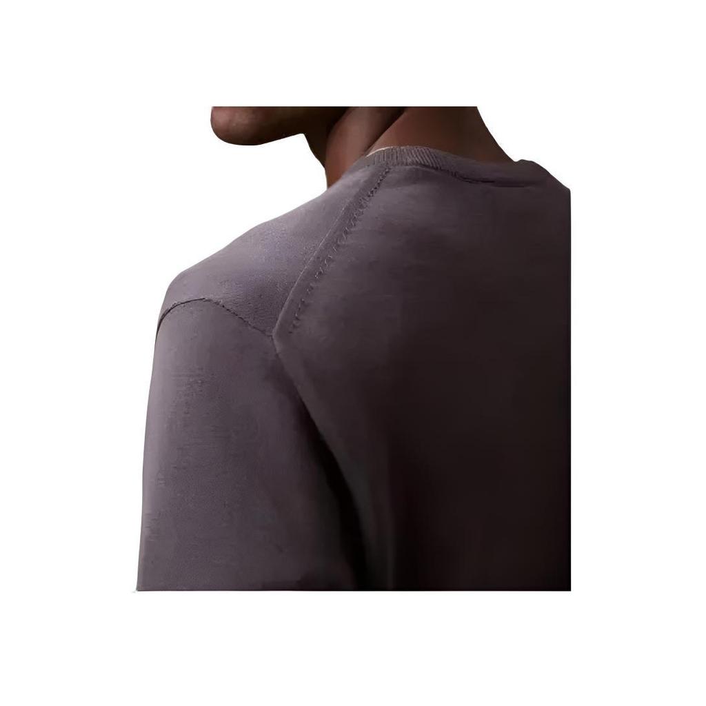 Calvin Klein Минималистичный Удобный Универсальный Свитер с логотипом Мужской свитер Эбеновый 40EM300-410