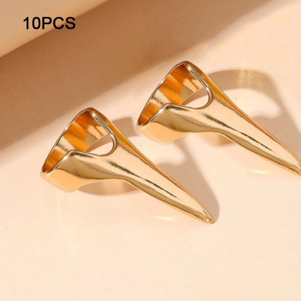 Geometric Finger Claw Rings Creative Design Copper Ring Geometric Ring Subcultural Fashion