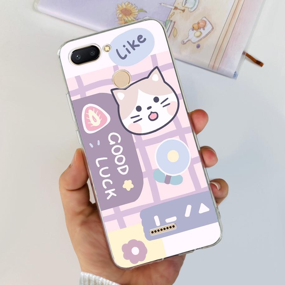 For Cover Xiaomi Redmi 6 Phone Case Fashion Marble Butterfly Soft Silicone Back Cover For Xiomi Redmi 6 6A Redmi6 Redmi6a Fundas