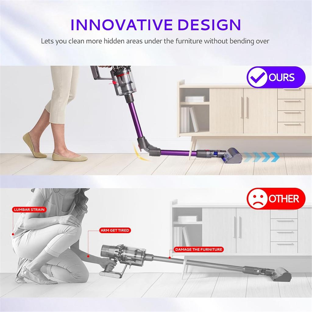 Складная удлинительная насадка, совместимая с беспроводными пылесосами Dyson V7V8V10 V11 V15, быстросъемная сменная насадка