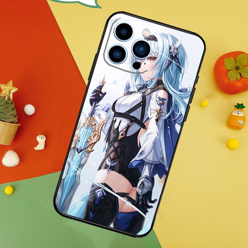 Genshin Impact Eula Phone Case For iPhone 17 Pro Max 16 15 13 12 11 14 Pro Max Plus 12 13 Mini 16e 17 Air Cover