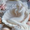 DIY Shell Mermaid Candle Silicone Mold Unique Shell Mermaid Candles Making Mold Easy To Clean Silicone Accessory Mold