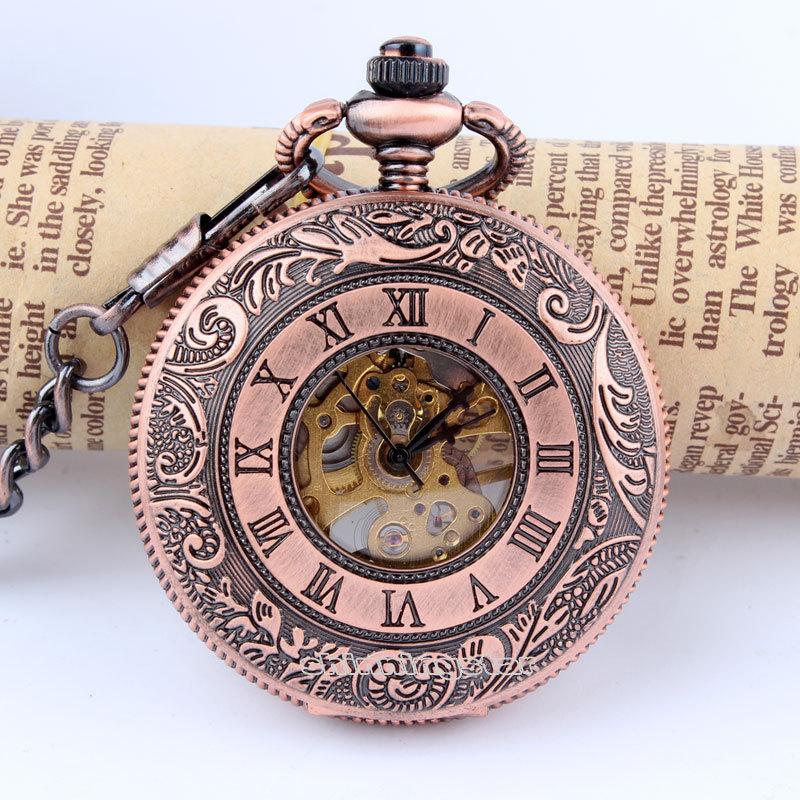 Классические бронзовые, серебристые и белые модные карманные часы с паутиной высокого класса, механические, мужские и женские, студенческие, карманные часы с цепочкой в стиле ретро