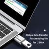 LED USB 3.0 To Type C Adapter OTG To USB C USB-A To Micro USB Type-C Female Connector For Samsung Xiaomi POCO Adapters