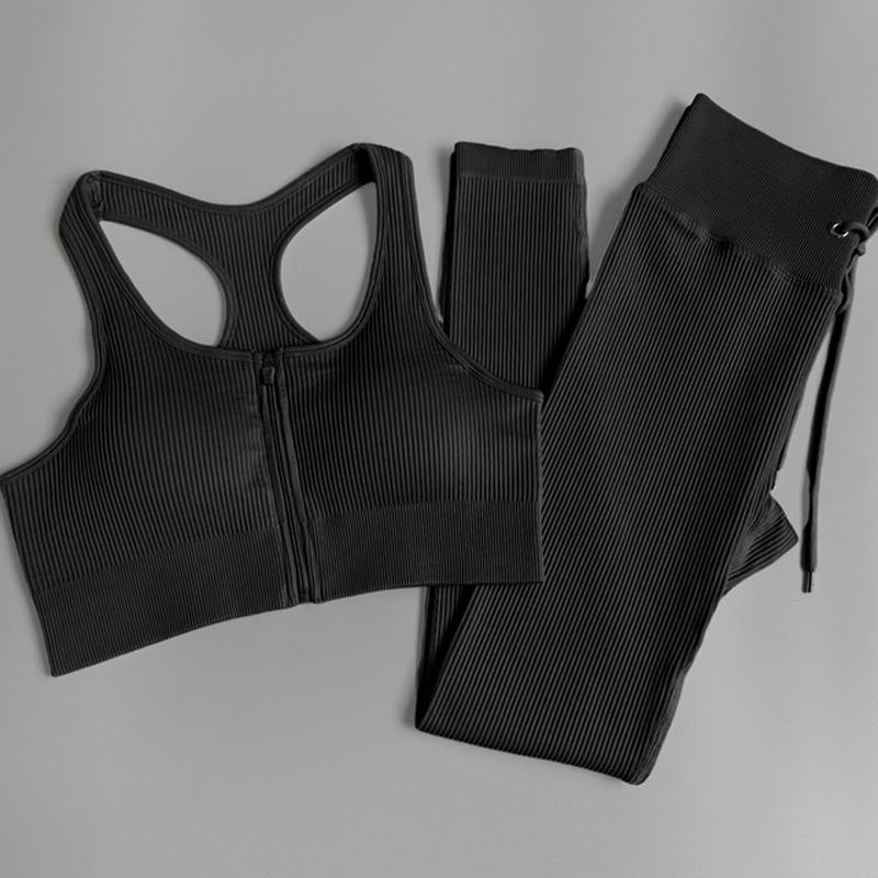 Women's Tracksuit Seamless Yoga Set Workout Sportswear Gym Clothing Fitness Sports Suits