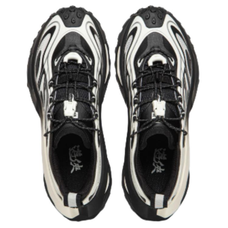 Li Ning Ranger 2 Текстиль, ТПУ Возвращающая подошва Дышащие Низкие Повседневная Обувь Женская Черный Белый AZGW312-3