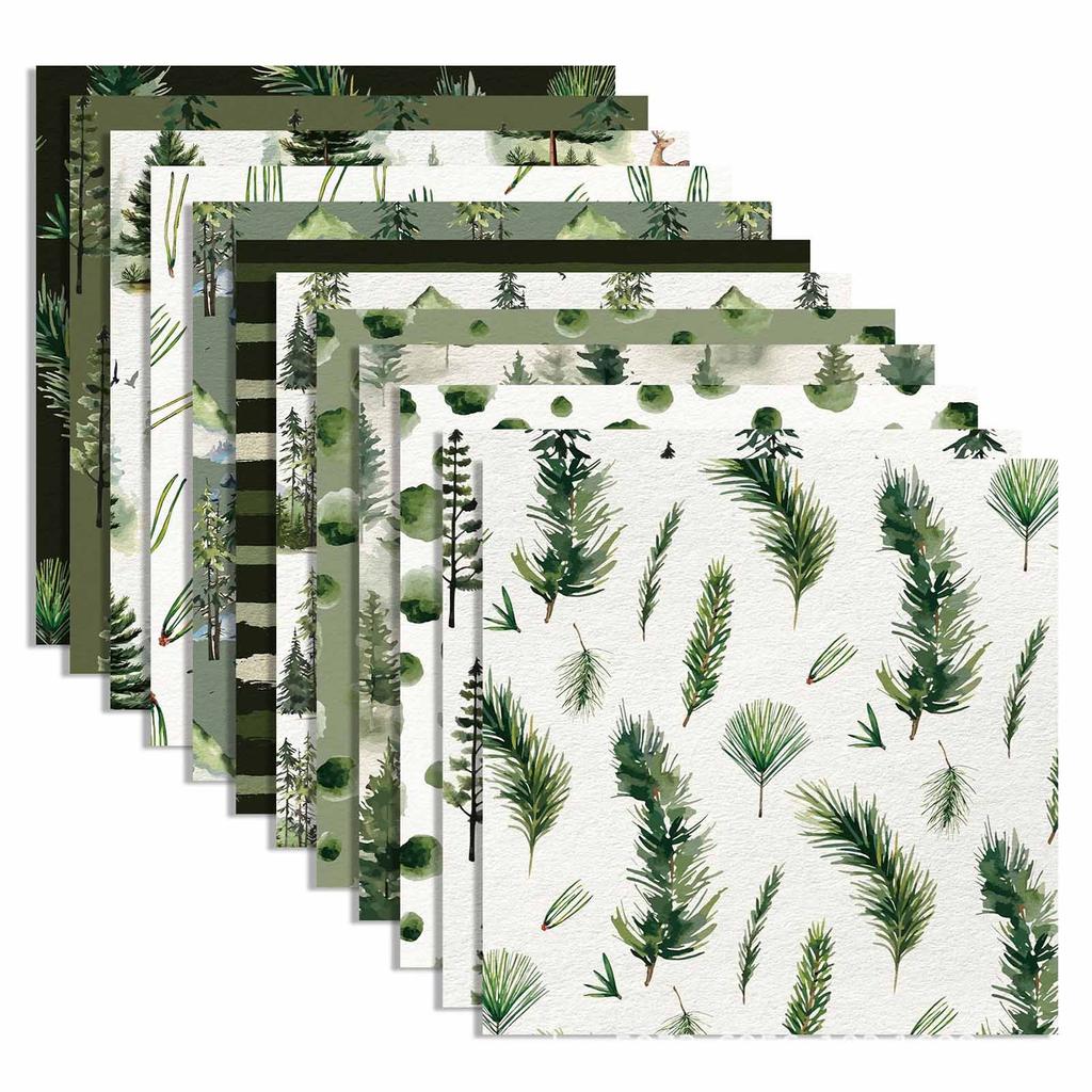 24 Sheets Green Leaves Tissue Paper Sheets,30x30CM Botanical Printed Leaf Wrapping Paper for Wrapping Gifts Birthday Festival