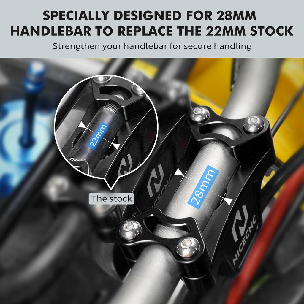 NICECNC 22MM Steering Stem Shaft For Yamaha Raptor 700 700r SE 2013-2024 2014 2015 ATV Accessories Billet Aluminum & 45# Steel