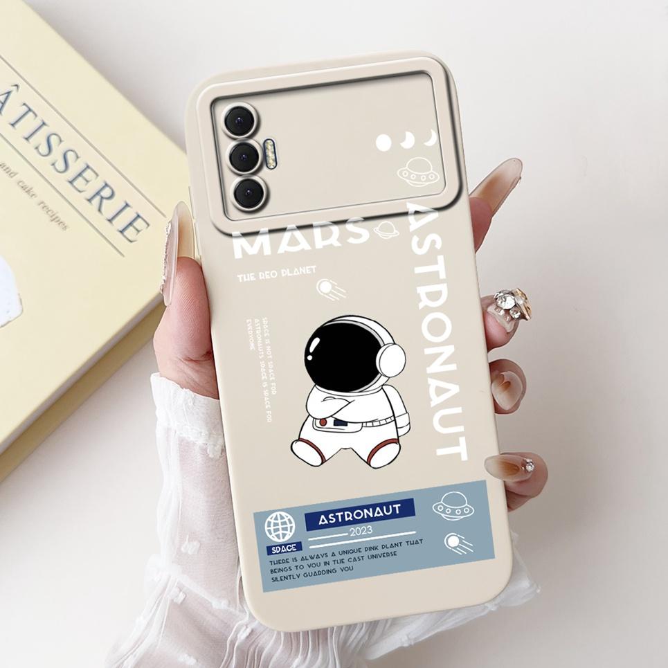 For Tecno Spark 8P Case Cute Astronaut Cartoon Panda Dragon Cover for Tecno Spark 9T India KG7H Spark8P Capa Funda Soft Silicone