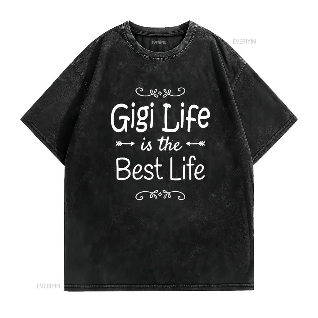 Gigi Life Лучшая футболка для бабушки винтажная стираная Унисекс Универсальная Дышащая мода homme Стильная Повседневная Мягкая