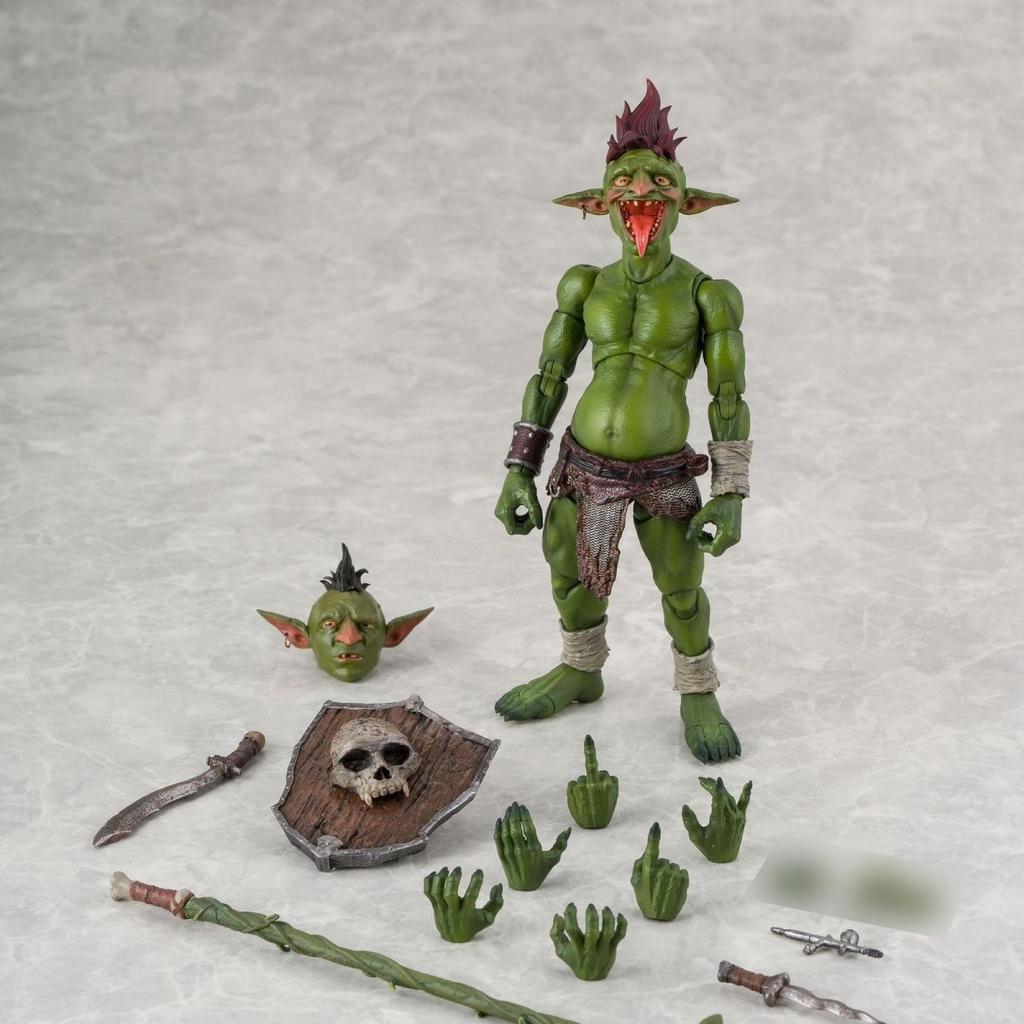 Hopdo Toys Фигурка Гоблина с прической Могавк 1/12 Масштаб Полностью Подвижная Коллекционная Фэнтезийная Существо 14См Игрушка Хобби Подарки