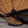Silk Fabric Handheld Folding Fan Bamboo Handle Silk Hand Fan Elegant Folding Hand Fan  Gift Giving