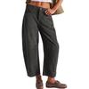 2026 High Waist Corduroy Straight Leg Pants Women Loose Casual Trousers