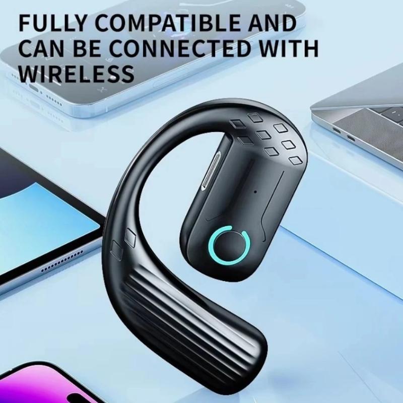 180° Вращающийся Водонепроницаемый Беспроводной Bluetooth Hifi Стерео Наушник с Костной Проводимостью Одиночный На Заушное Крепление Шумоподавление Наушник С