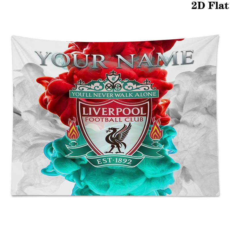 Custom Name LiverpoolPrinted Tapestry – Wall Hanging for Bedrooms, Dorms, and Home Decor