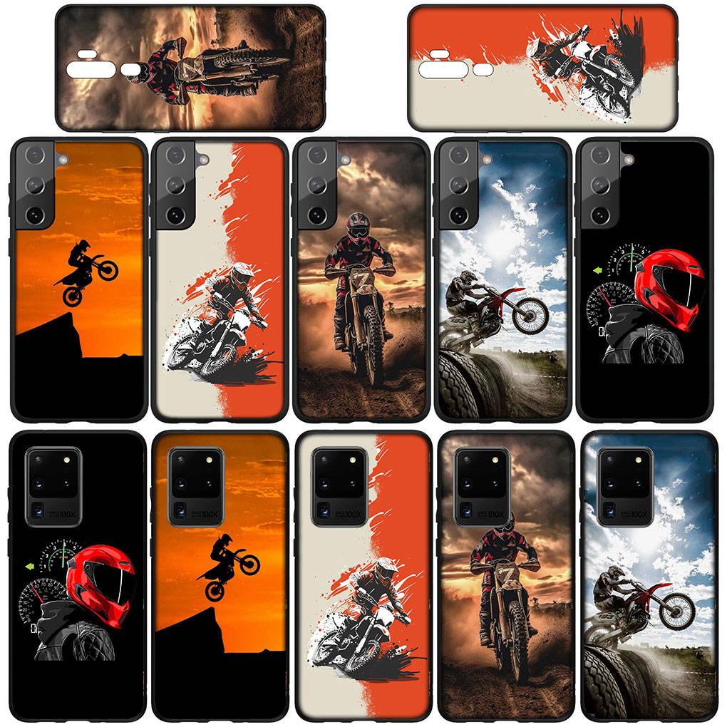 Для Samsung Galaxy S24 S23 iPhone 15 14 Xiaomi Redmi Note 13 12 11 8 Plus 10 9 Pro Max X XR Чехол для телефона Плакат Мото Кросс Мотоцикл Мобильный OPPO Huawei