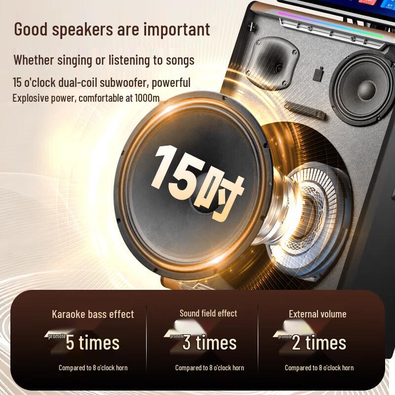 SAST Portable KTV Speaker System CN plug (adapter included) (CN version)