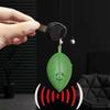 2Pcs Leaf Shape Key Finder Waterproof Wireless Whistle Remote Control Flashing Key Tracker Device Portable Key Locator Keychain Anti-lost Device