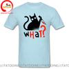 Novelty Murder Cat Bloody Knife What T Shirt Unisex Funny Humor Black Cats Tshirt Boys Fashion Casual Tee Shirt Summer Clothing