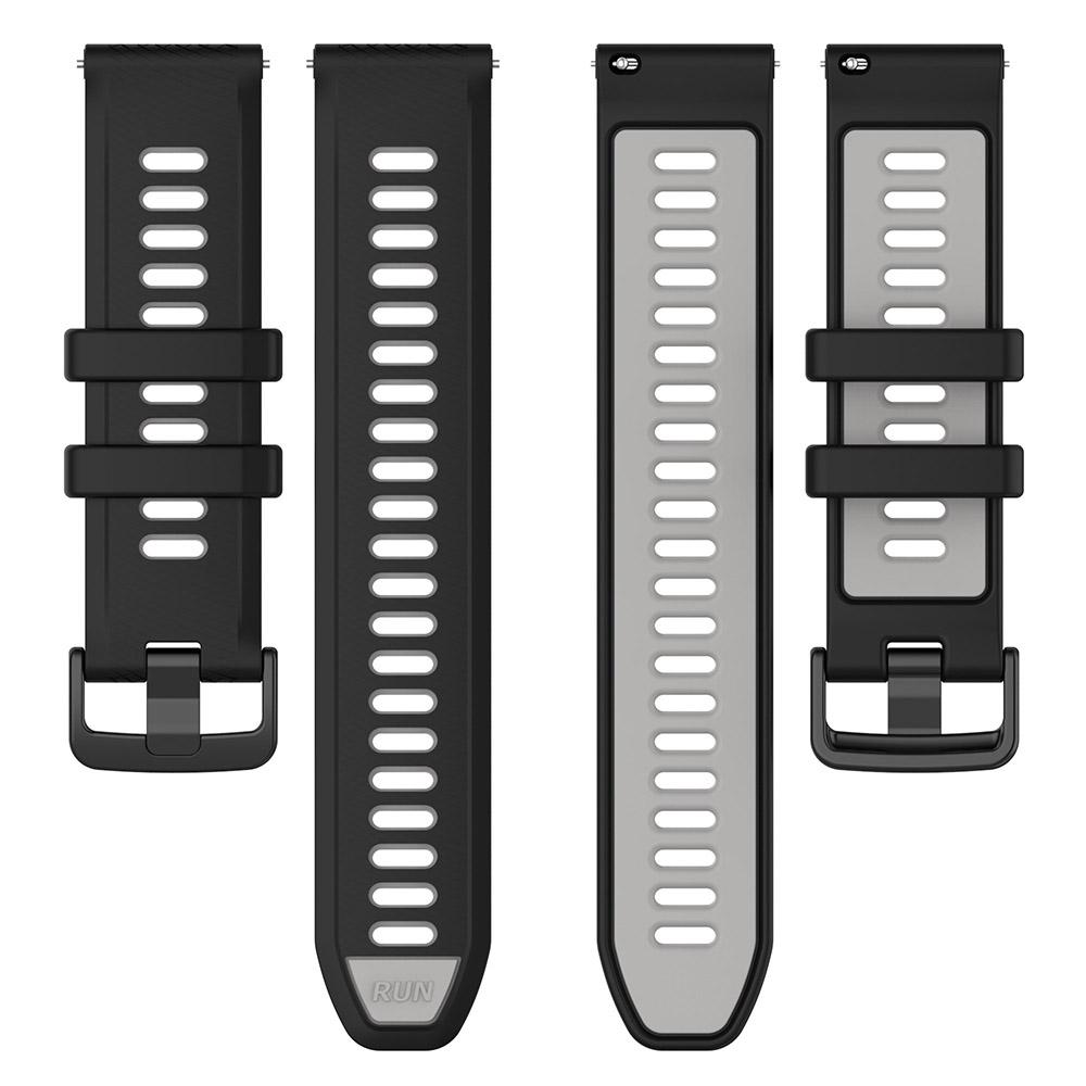 18mm 20mm 22mm Watch Band For Garmin Forerunner 265 265S Two-Color Silicone Watchband Strap for Garmin Venu SQ Venu 2 3S