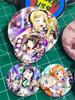 32/44/58mm LoveLive!SuperStar!!Ping An Pansy Tang Coco Round Brooch Clothing Lapel Pin Souvenir Soft Button  Decorative Hat Badge