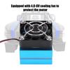 Heat Sink With Cooling Fan for 1/10 Scale Electric RC Car 540 / 550 / 3650 Motor (Blue)