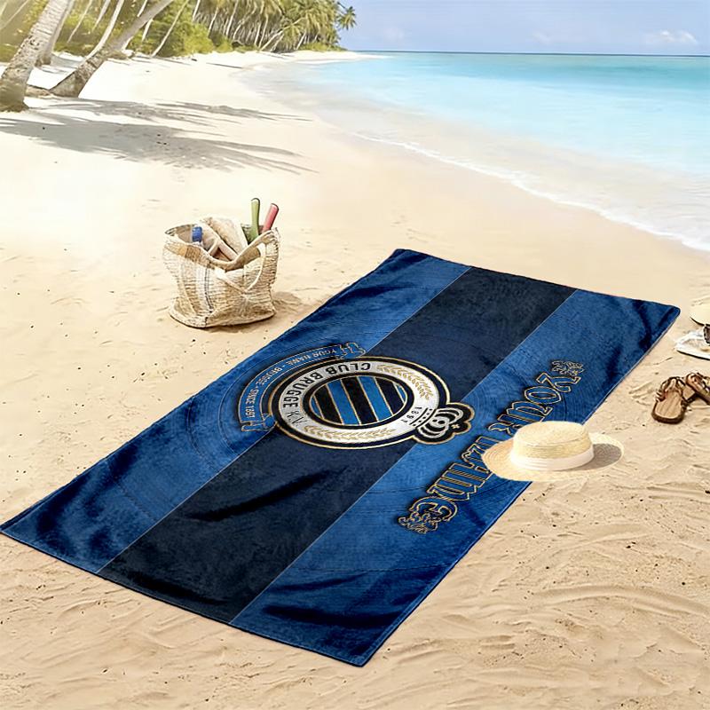 Club Brugge KV Print Beach Towel, Large Soft Quick Dry Towel for Beach Camping Swimming