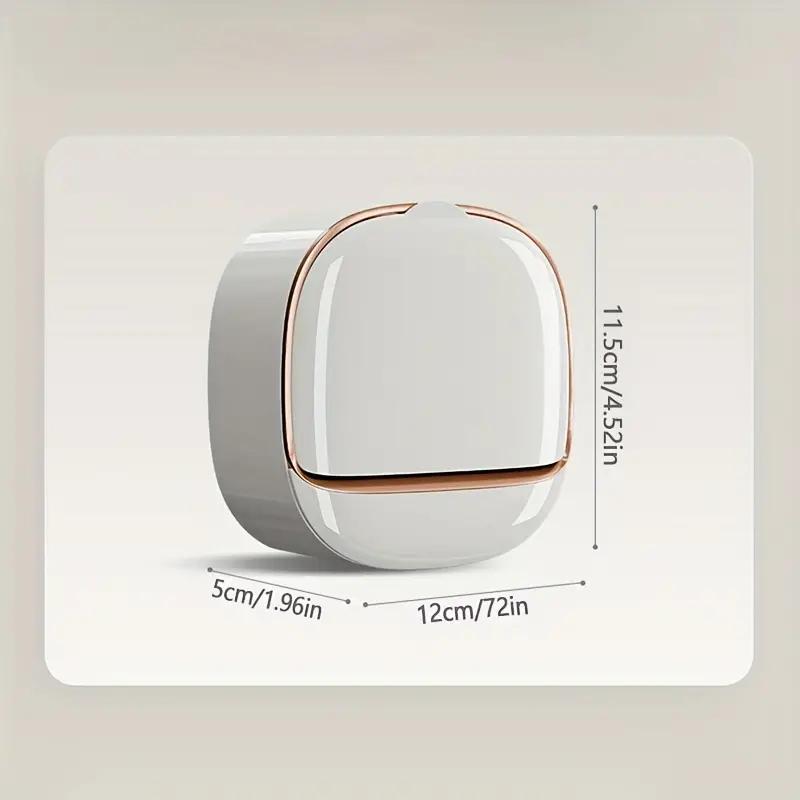 1 шт. Премиум настенный дозатор мыла с крышкой, беспроблемная полка для слива без сверления, экономящее место хранение для современных ванных комнат