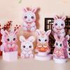DIY Craft Festival Lantern Material Kits LED Light Cartoon Rabbit Lamps  Cultural Event