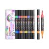 12/24pcs Glitter Colored Highlighters Soft Tip Graffiti Painting Pen Flash Marker Pen  Students