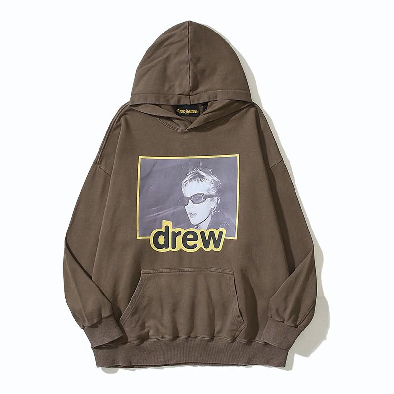 Vintage Washed Graphic Hoodie Loose Fit Streetwear Men Women Teens