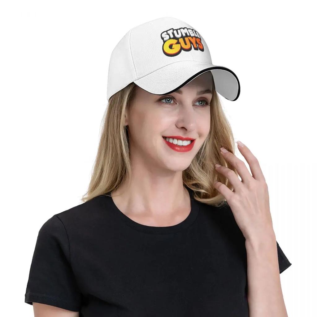 Бейсбольная кепка Stumble Guys Cartoon Hip Hop Game Sandwich Caps Unisex Adjustable Caps Hat Sport
