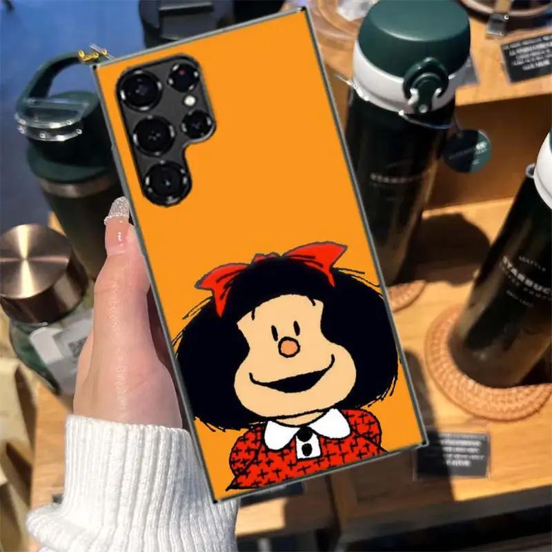 Cartoon Mafalda Cases Phone Case for Samsung Galaxy S26 Ultra S25 Edge S24 S23 FE S21 Plus S20 S22 Cover TPU Capa Shell Shockpro