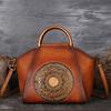 Женская сумка из натуральной кожи Premium Sense Niche Tote Bag Большая вместительная сумка для пельменей