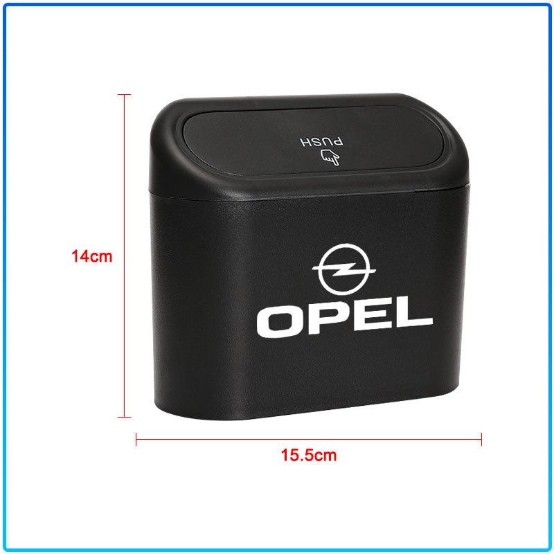 1Pcs Car Trash Can Storage Box Vehicle Garbage Dust Case Emblem For Opel Astra H G J Insignia Mokka Zafira Corsa Vectra B C D