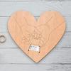 Wooden Baby Birth Wristband Display Board with Base Smooth Edge Burr Free