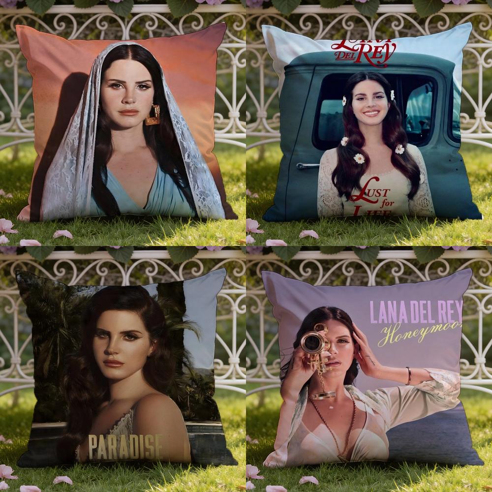 Чехол на подушку Lana Del Rey для дома и автомобиля, двухсторонний: Двусторонняя конструкция для максимального комфорта