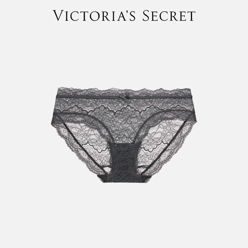 Victoria's Secret Кружевные сетчатые хипстеры с цветочным узором