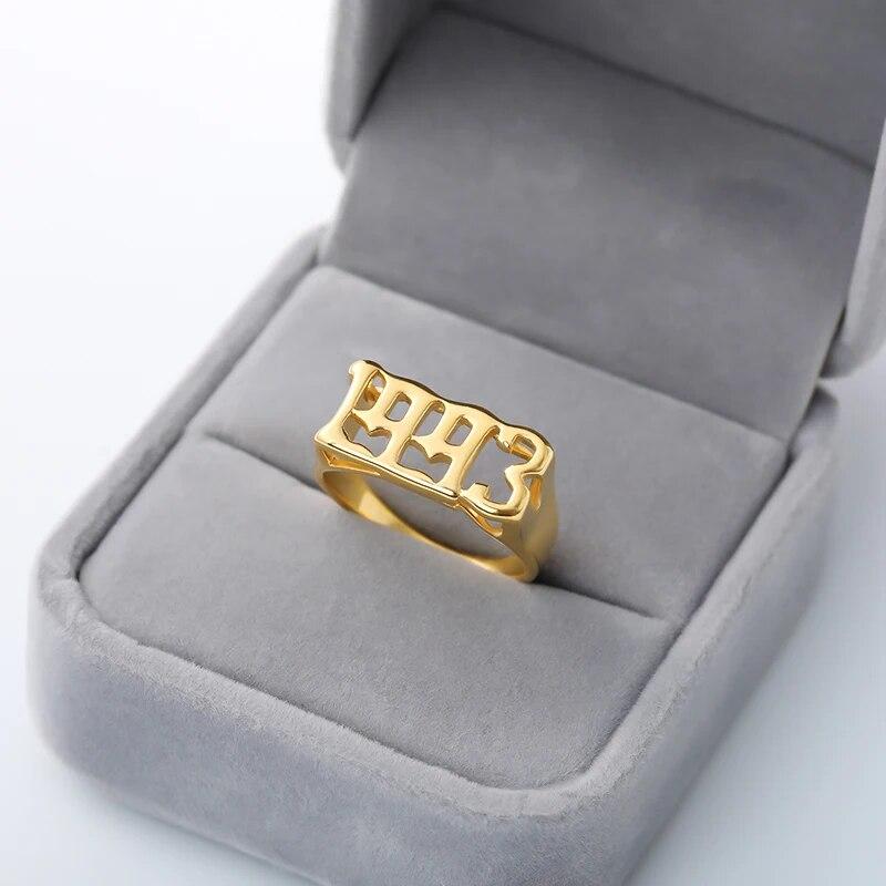 1997 1998 1999 год рождения кольца для женщин и мужчин готическое кольцо из нержавеющей стали свадебные ретро ювелирные изделия Рождественский подарок Anillos Mujer