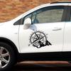 2 шт. Боковые наклейки на двери автомобиля Виниловая пленка Автомобильное украшение Наклейка Компас Водонепроницаемый Стайлинг внедорожников Автомобили Аксессуары для тюнинга автомобилей