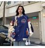 Винтажная куртка-бомбер женская Harajuku университетские бейсбольные куртки корейская модная студенческая форма уличная одежда больших размеров Y2k
