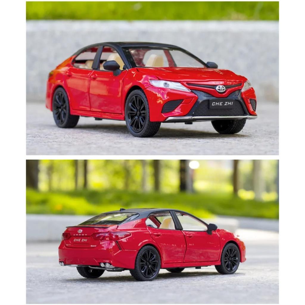 1/24 масштаб Toyota Camry сплав модель автомобиля игрушки металл литой под давлением высокая имитация прочная модель автомобиля звук свет игрушка для мальчиков подарок на день рождения