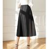 Summer Fashion Pleated Office Skirt Women Clothes Black Khaki Work Wear Ladies Skirts Formal